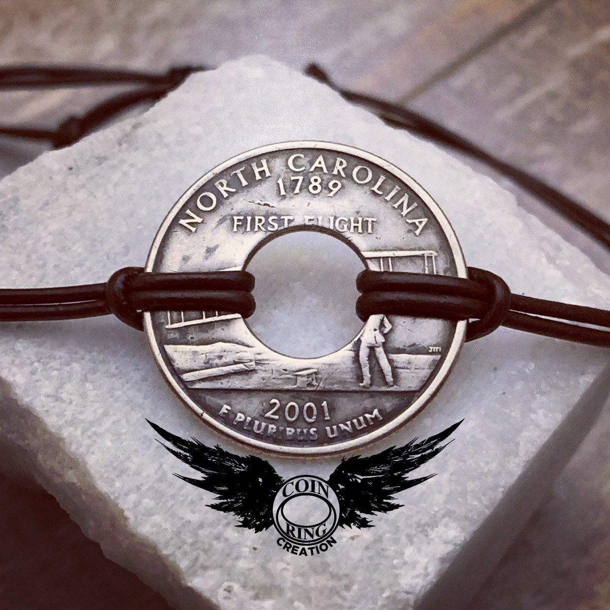 Zustand Armband Usa 25 Cent Us | Version 1 Wählen Sie Ihren von CoinRingCreation