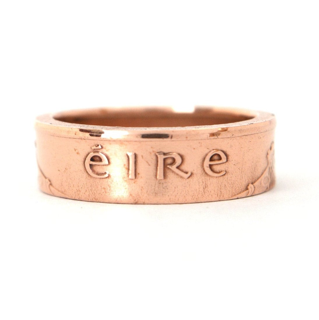 Münzring Coin Ring Irland 1 Pingin Größe 1/2 - 8 Handgefertigt Ring Münzschmuck von CoinRingFactorySaar
