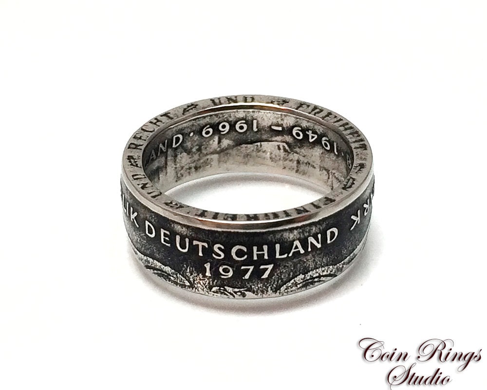 Deutschland Münzring - Deutsche 2 Mark Handgefertigte Ringe Aus Münzen Geschenk Deutsch Schmuck Souvenir Deutschland Münzring - Deutsche 2 Mark Handgefertigte Ringe Aus Münzen Geschenk Deutsch Schmuck Souvenir von CoinRingsStudio