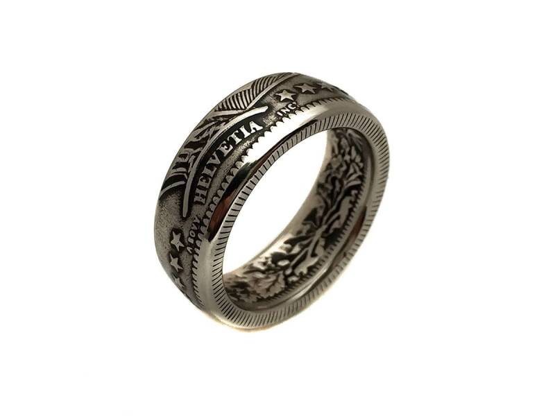 Schweiz Ring - 2 Francs Helvetia Herren Damen Unisex Souvenir Geschenk Ringe Aus Münzen Schweiz Ring - 2 Francs Helvetia Herren Damen Unisex Souvenir Geschenk Ringe Aus Münzen von CoinRingsStudio