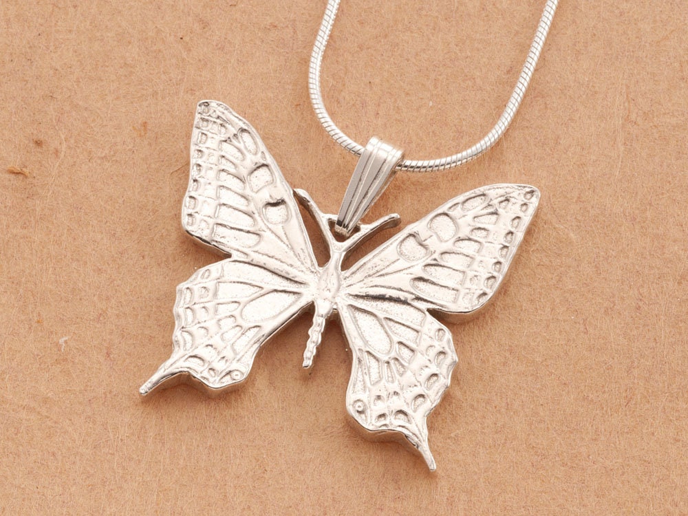 sterling Silber Schmetterling Anhänger, Schmuck, 3 cm Durchmesser, | #k 605Bs sterling Silber Schmetterling Anhänger, Schmuck, 3 cm Durchmesser, | #k 605Bs von Coinjewelry