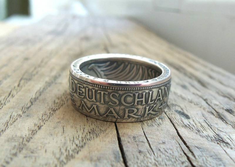 Deutscher Silber-Münzring Aus 5-Mark-Münze - Deutschland-Münzring 5-Dm-Münzringe Handgefertigte Ringe Münzen Münzring Deutschland Deutscher Silber-Münzring Aus 5-Mark-Münze - Deutschland-Münzring 5-Dm-Münzringe Handgefertigte Ringe Münzen Münzring Deutschland von CoinringUkraine