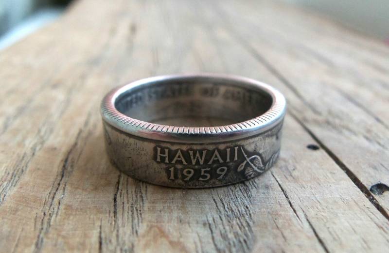 Hawaii Münzring - State Ring Reisering Quarter Usa Hawaii Münzring - State Ring Reisering Quarter Usa von CoinringUkraine