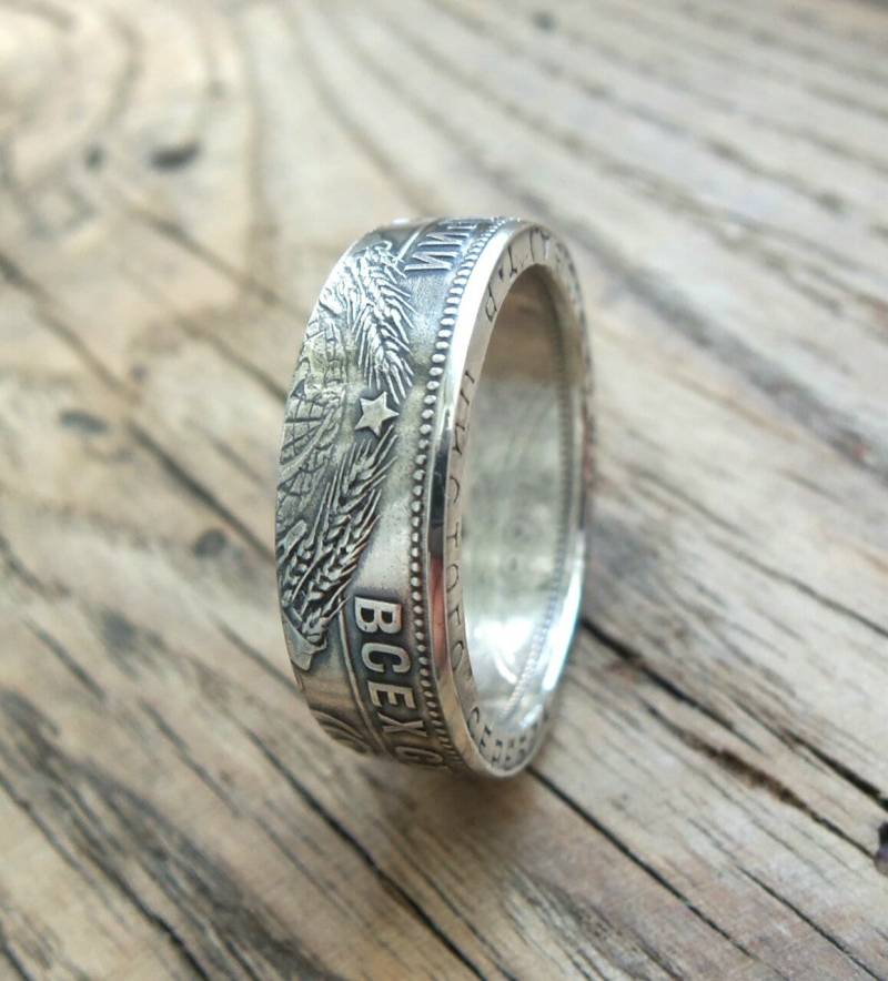 Münzring Udssr, Silberner Souvenir, Münzring, Münzringe, Münzschmuck, Handgefertigt, Silberringe Münzring Udssr, Silberner Souvenir, Münzring, Münzringe, Münzschmuck, Handgefertigt, Silberringe von CoinringUkraine