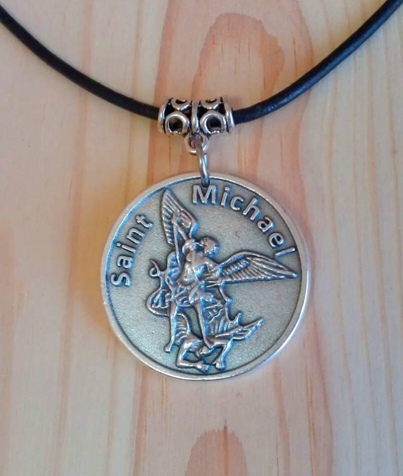 st. Michael Anhänger, Halskette, Gebet Zu Michael, Religiöser Münze Anhänger Charme, Schlüsselbund st. Michael Anhänger, Halskette, Gebet Zu Michael, Religiöser Münze Anhänger Charme, Schlüsselbund von CoinsFantasy