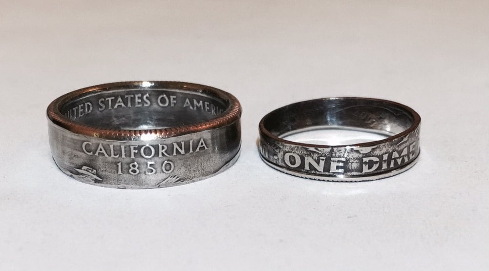 Seine & Ihn Combo Set - 1 Quartal Ring Und Cent Seine & Ihn Combo Set - 1 Quartal Ring Und Cent von CoinsOnHand