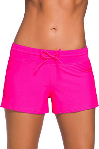 Cokar Damen Badeshorts Bikinihose Hotpants Sportbikini Schwimmshorts Bunte Farben, Bottom-e, XL von Cokar