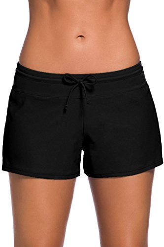 Cokar Damen Badeshorts Bikinihose Hotpants Sportbikini Schwimmshorts Bunte Farben, Bottom-d, XXL schwarz Cokar Damen Badeshorts Bikinihose Hotpants Sportbikini Schwimmshorts Bunte Farben, Bottom-d, XXL schwarz von Cokar