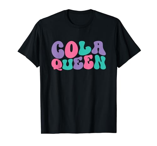 Cola Queen Damen Soda Retro Vintage gewellt groovy T-Shirt von Cola Queen Clothing Co