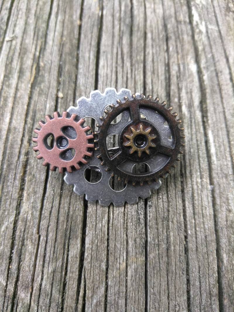 steampunk Zahnrad Pin steampunk Zahnrad Pin von ColaNuts