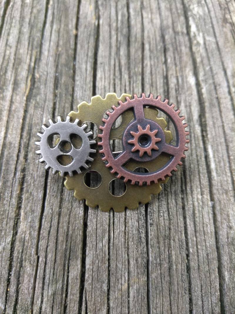 steampunk Zahnrad Pin steampunk Zahnrad Pin von ColaNuts
