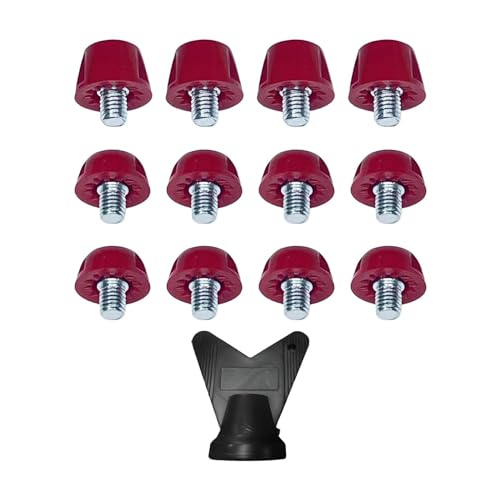 Colcolo 12x Fußball Stollen Track Schuhe Spikes Universal Firm Ground M5 Gewinde Anti Slip Fußball Boot Stollen für Indoor Outdoor Sport von Colcolo