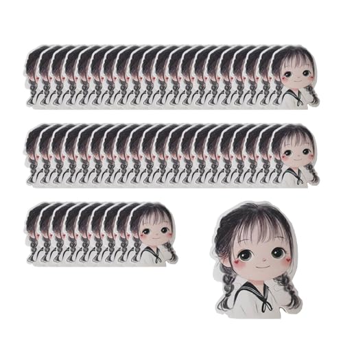 Colcolo 50 Stück Haarclip Displaykarten, Barrettes Verpackungspapier Süßes Mädchen Muster Haarbogenpackkarten für Schmuck Organisieren, Style E von Colcolo