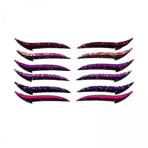 Colcolo 6x Eyeliner Aufkleber, Doppeltes Lidband, Natürlicher Selbstklebender Strip Aufkleber Falscher Eyeliner Lift Strips Make von Colcolo