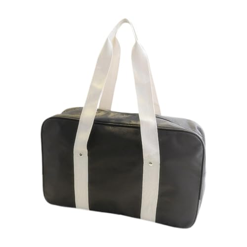 Colcolo Damen Schultertasche Modische Umhängetasche JK Uniform Tasche Große Einkaufstasche Aus Leichtem Oxford Gewebe mit Viel für Den Alltag Und Verabr, Schwarz von Colcolo