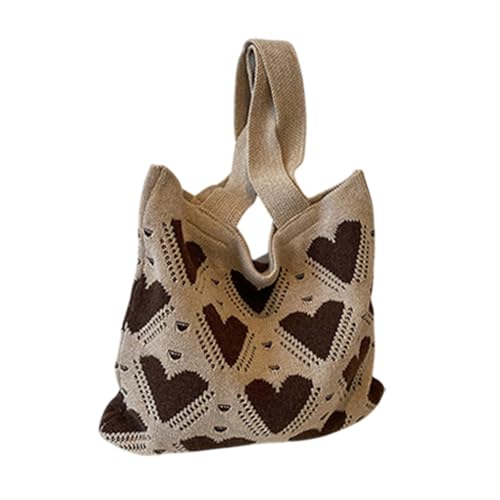 Colcolo Damen Umhängetasche Strand Reisetasche für Sommer Arbeit Outdoor Party Freizeit, Kaffee von Colcolo