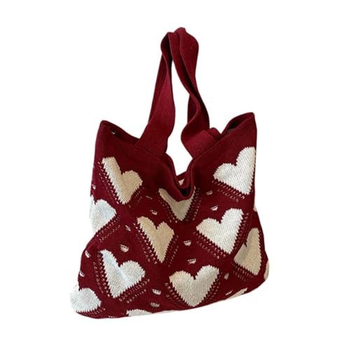 Colcolo Damen Umhängetasche Strand Reisetasche für Sommer Arbeit Outdoor Party Freizeit, Rot von Colcolo