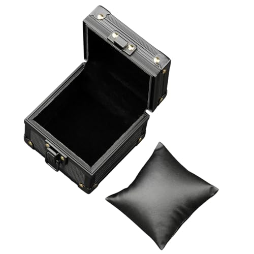 Colcolo Einzelne Uhr Lagerung Box Uhr Reise Fall Männer Armbanduhr Display Schmuck Organizer Fall für Halskette Charme Chinesischen Neujahr, Unklarer Deckel von Colcolo