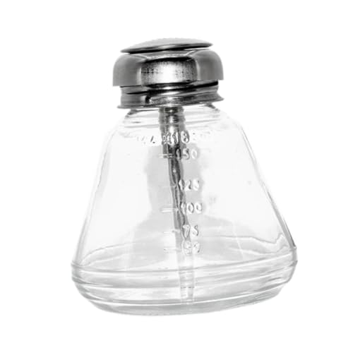 Colcolo Flüssigkeitspumpenspender, leere Flasche, Handpumppresse, tragbare Glasflaschen-Pressflasche für Make-up-Entferner, Desktop-Reinigung von Colcolo