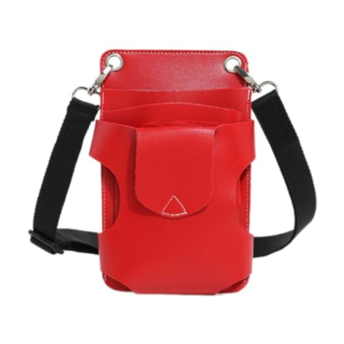 Colcolo Friseurscherentasche, Friseurscherentasche, Kosmetiktasche, Friseur-Gürteltasche für Männer und Frauen, Friseurwerkzeug-Zubehör, Rot von Colcolo