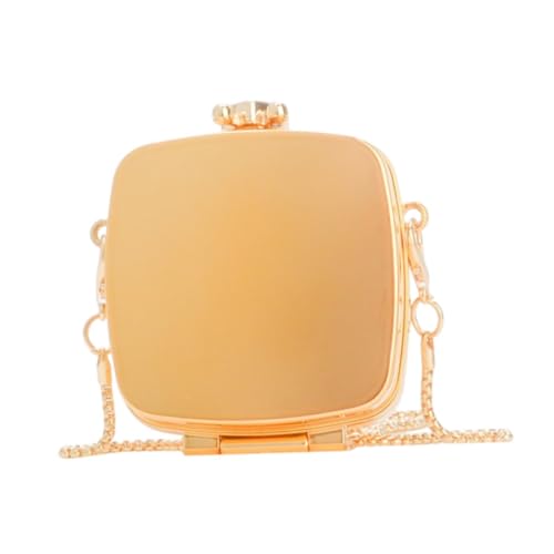 Colcolo Geldbörse Mini Satchel Women Brieftasche für Freizeit im Freien Alltag, Goldenes Quadrat von Colcolo