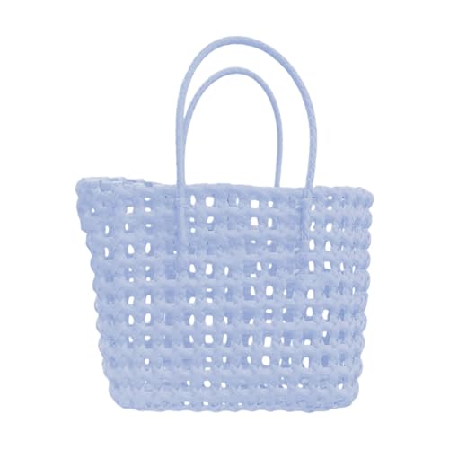 Colcolo Gewebte Handtasche, Satchel, leicht, stilvoll, wasserdicht, tragbar, für den Sommer oder den Strand von Colcolo