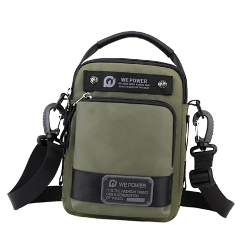 Colcolo Herren Umhängetaschen Fancy Pack Mode Nylon wasserdichte lässige tragbare vielseitige verstellbare Gurthandtasche zum Radkampffass zum Radfahren, GrÜn von Colcolo