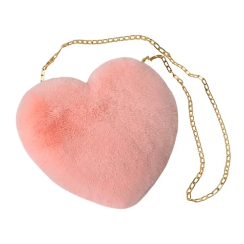 Colcolo Herzform Satchel -Geldbörse bequemer lässiger süßer Crossbody -Tasche für Reisedatum, Rosa von Colcolo