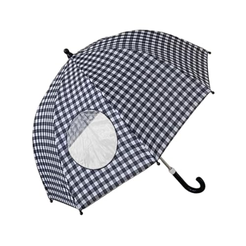 Colcolo Kinder Regenschirm rund geformt für regnerische Tage Ausflüge im Freien am Strandcamping im Freien, Schwarz von Colcolo