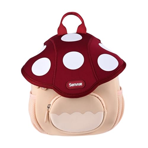 Colcolo Kinderrucksack Niedlicher Leichter Kindergartenrucksack für Kinder Mädchen, Rot von Colcolo
