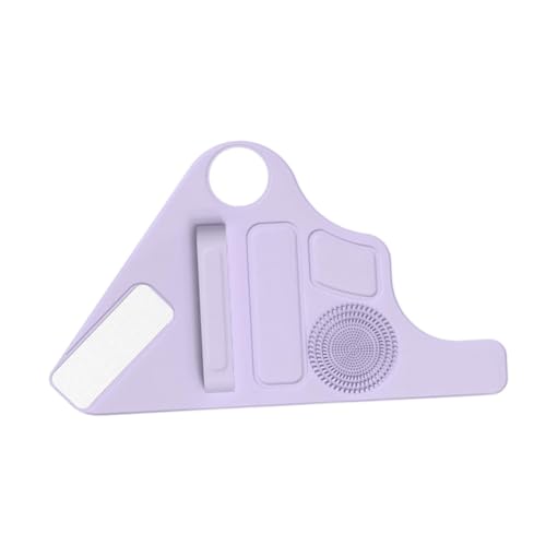 Colcolo -Make-up-Pad, Pinsel-Reinigungspad, Mehrzweck-Make-up-Handschuh, Palette, Kosmetikpinsel-Organizer-Rack für Kosmetikwerkzeuge, Lila von Colcolo