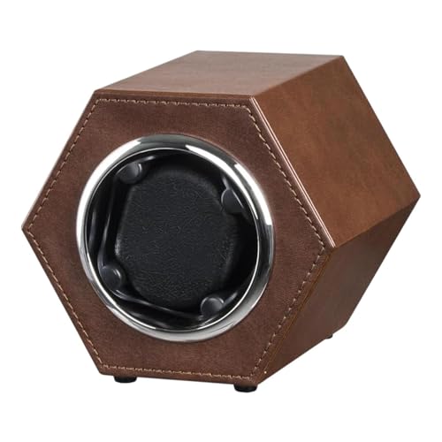 Colcolo Mechanische Uhr Winder Wickel gerät Weiches Flexibles Kissen 2-Gang-Einstell-Rota-Uhr-Halter für den Heimgebrauch Männer und Frauen, Braun von Colcolo