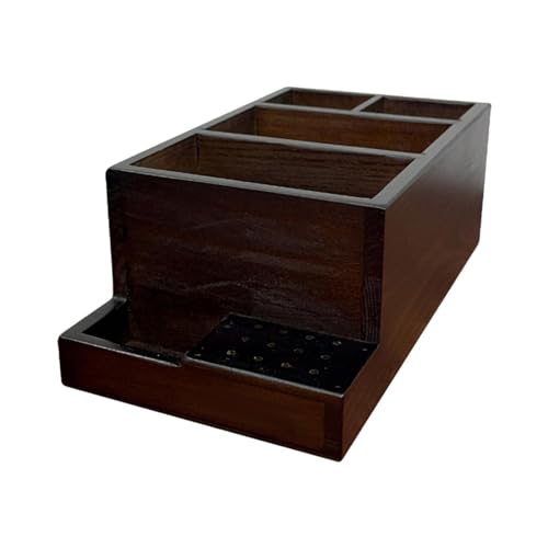 Colcolo Nagelbohrer-Halter-Box, Nagelbürsten-Halter-Organizer, Holz-Nagel-Werkzeug-Box, Display-Halter für Nagelbohrer-Ständer-Display, Desktop, l von Colcolo