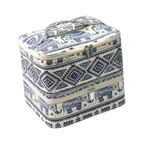 Colcolo Nagellack-Organizer, Nagellack-Halter, tragbar, mit Griff, Nagellack-Tragetasche, doppellagig, für Fingernagellack von Colcolo