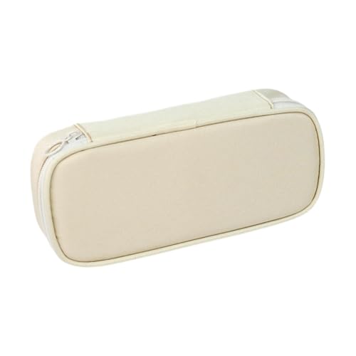 Colcolo Oxford Bleistift Hülle Halter Box Organizer Bleistiftbeutel Party Geschenk Reißverschluss Stiftbeutel Bleistiftbeutel für Erwachsene Kinderkinder, Beige von Colcolo
