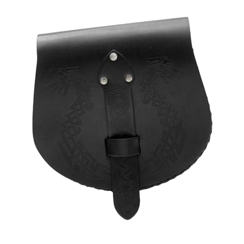 Colcolo PU Ledergürtel Beutel Reise Geldbeutel Fanny Pack für Männer Performance Urlaub Frauen, Schwarz von Colcolo