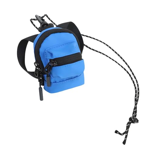 Colcolo Reise-Halstasche, Kopfhörer-Aufbewahrungstasche, kleine Umhängetasche, Hüfttasche, Abnehmbarer Kartenhalter, Ohrhörer-Etui für Camping, Angeln, Blau von Colcolo