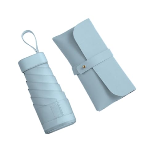 Colcolo Reiseum Dach des Mini -Regenschirms für Geldbörse Sonnenschutz Sonne Regenschirm wetterfeste Regendicht für Strandklettern im Freien im Freien, Blau von Colcolo