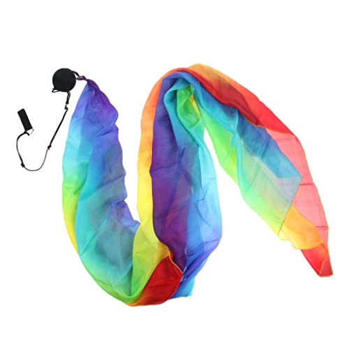 Colcolo Silk Voile Poi Bälle für Bauchtanz, Silk Banner, Regenbogen, 200 x 70cm von Colcolo