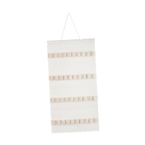Colcolo Stirnbandhalter für Mädchen Frauen 40 Slots Raumsparende Wandorganisator Haarbänder Display Stirnband Organizer für den Kleiderschrank hängen, Weiß von Colcolo