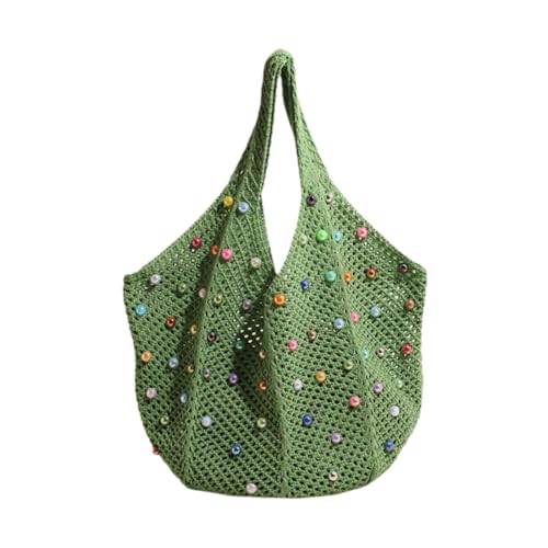 Colcolo Strand Sommertasche Mode Sommerhäkeln Geldbörse zum Frühlingsgeburtstag Outdoor Frau Sommer, GrÜn von Colcolo