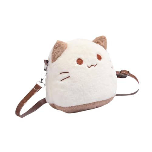 Colcolo Süße Katzenplüsch -Tasche mit Reißverschluss von Colcolo