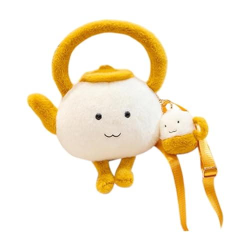 Colcolo Teekanne Plüsch Crossbody Bag Mode Cartoon Handtasche für Geschenke Im Freien Mädchen Im Freien von Colcolo