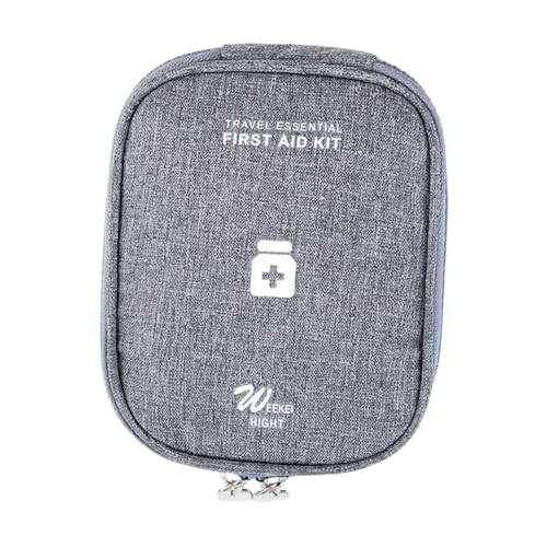 Colcolo Tragbare Medikamentenaufbewahrungstasche Reisemedikamenten-Organizer Oxford-Stoff Kompakte Leere Erste-Hilfe-Kits Erste-Hilfe-Box für das Büro, Grey and S von Colcolo