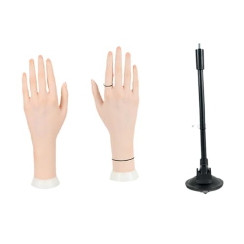 Colcolo Weiblicher Schaufensterpuppen-Handschmuck-Organizer, Übungsmodell für Anfänger, Handmodell-Schmuckhand-Displayhalter für Armband-Shop, Linke Und Rechte Hand von Colcolo