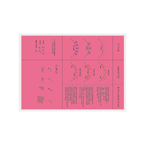 Colcolo Wimpern Übung Buch, Lash Mapping Chart Anfänger Training, Wimpern Verlängerung Papier Wimpern Training Übung Frauen, Rose Rot Colcolo Wimpern Übung Buch, Lash Mapping Chart Anfänger Training, Wimpern Verlängerung Papier Wimpern Training Übung Frauen, Rose Rot von Colcolo