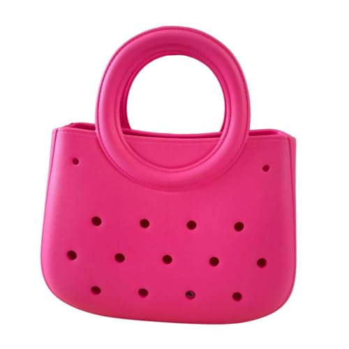 Colcolo Womens Beach Bag wasserdichte kleine Einkaufstaschen Mode Open Mehrzwecklöcher Beutel, Rose von Colcolo