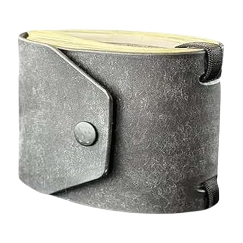 Colcolo Wrap Wallet mit Verschluss Beutel Mode Handtasche Multifunktionen Geldhalter Organisator für Reisegeschäftsreise Festliche Männer, Grau von Colcolo
