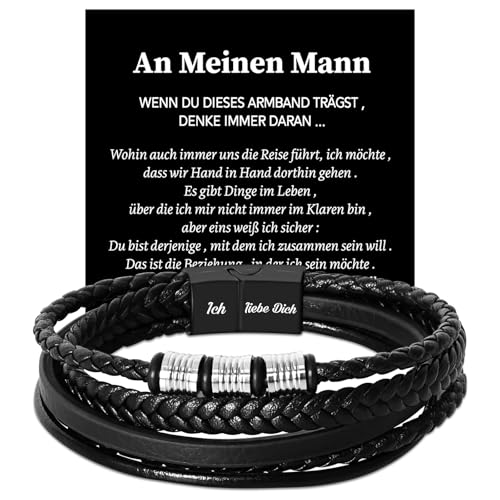 Coldbling Ich Liebe Dich Geschenke für Männer - Armband Mann Valentinstag Jahrestag Geschenk für Ihn, Weihnachten Hochzeitstag Geburtstag Liebes Geschenk für Ihn Männer Freund Partner Mann Coldbling Ich Liebe Dich Geschenke für Männer - Armband Mann Valentinstag Jahrestag Geschenk für Ihn, Weihnachten Hochzeitstag Geburtstag Liebes Geschenk für Ihn Männer Freund Partner Mann von Coldbling