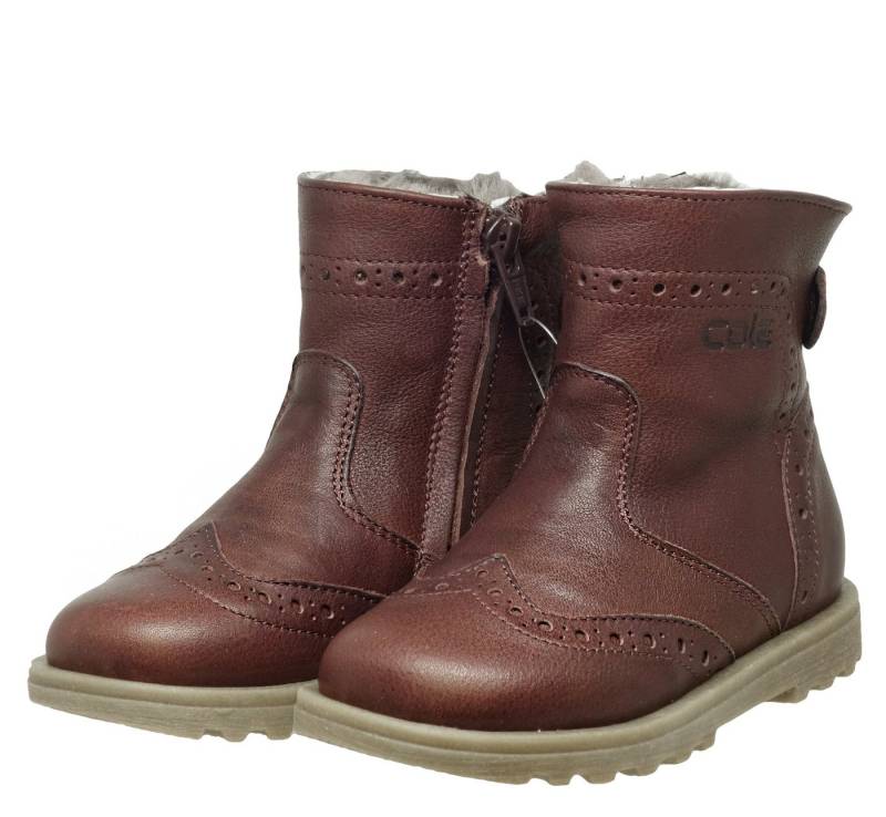 Cole Bounce Restore Cole Bounce Restore 2870 Leder Kinder Boots Stiefel Lammfell Schnürstiefelette von Cole Bounce Restore